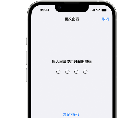 同江iPhone屏幕维修分享iPhone屏幕使用时间密码忘记了怎么办 