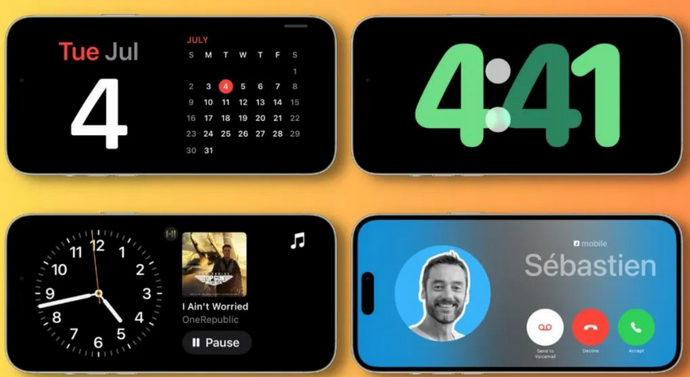 同江苹果手机维修分享iOS17横屏充电待机显示有什么好处 