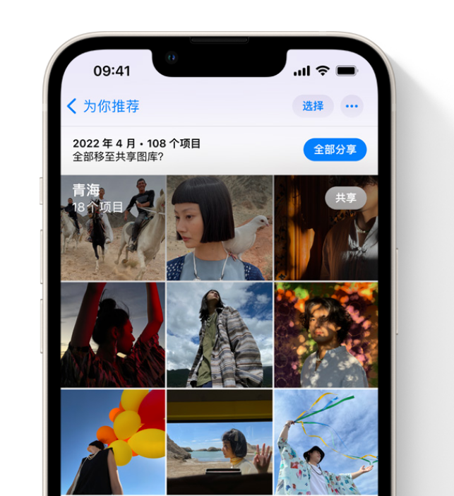 同江苹果维修网点分享在 iPhone 上使用共享图库 