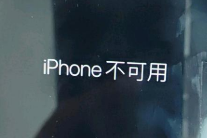 同江苹果服务网点分享锁屏界面显示“iPhone 不可用”如何解决 